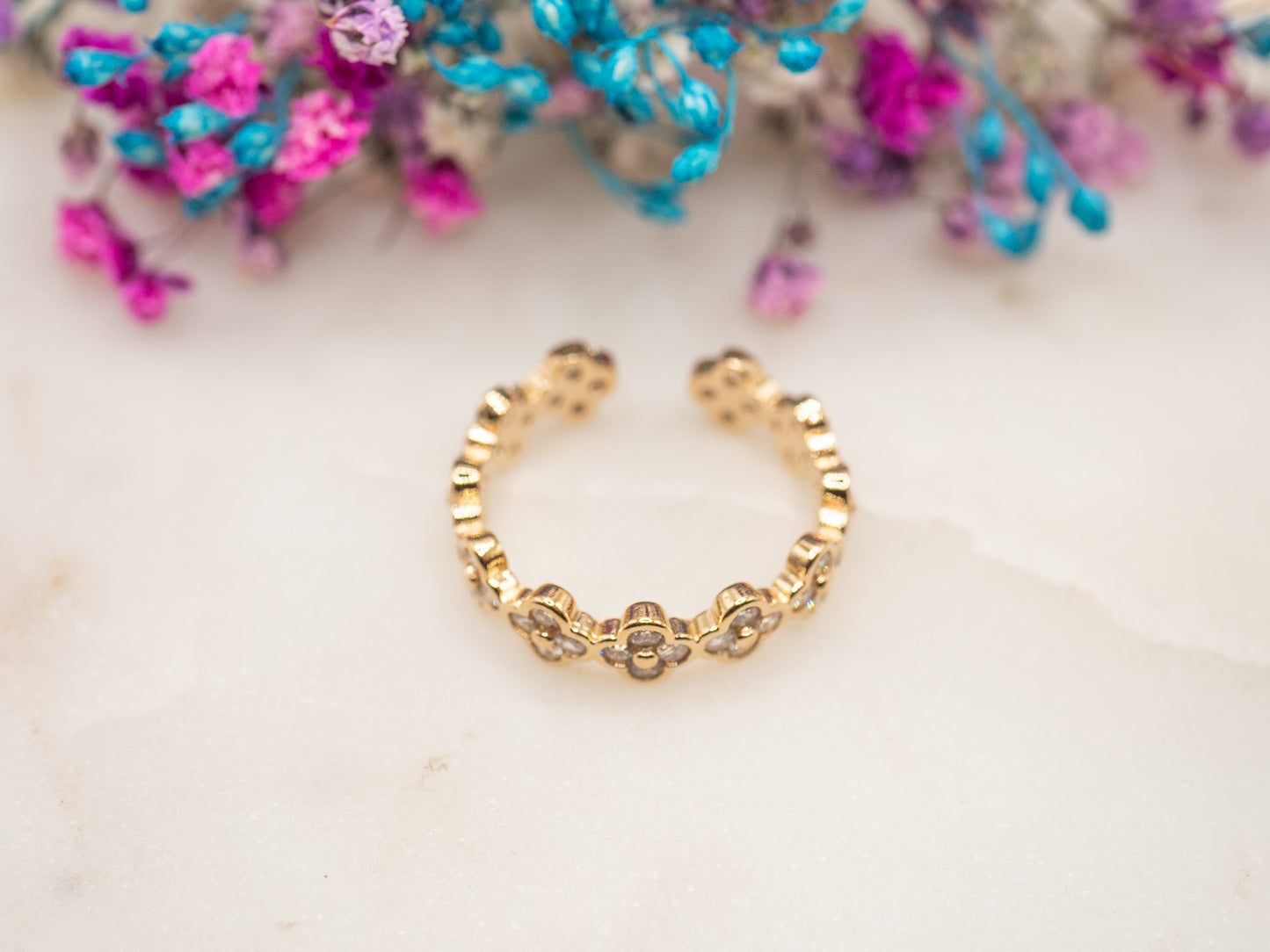 Bague ajustable Fleurs de Dune