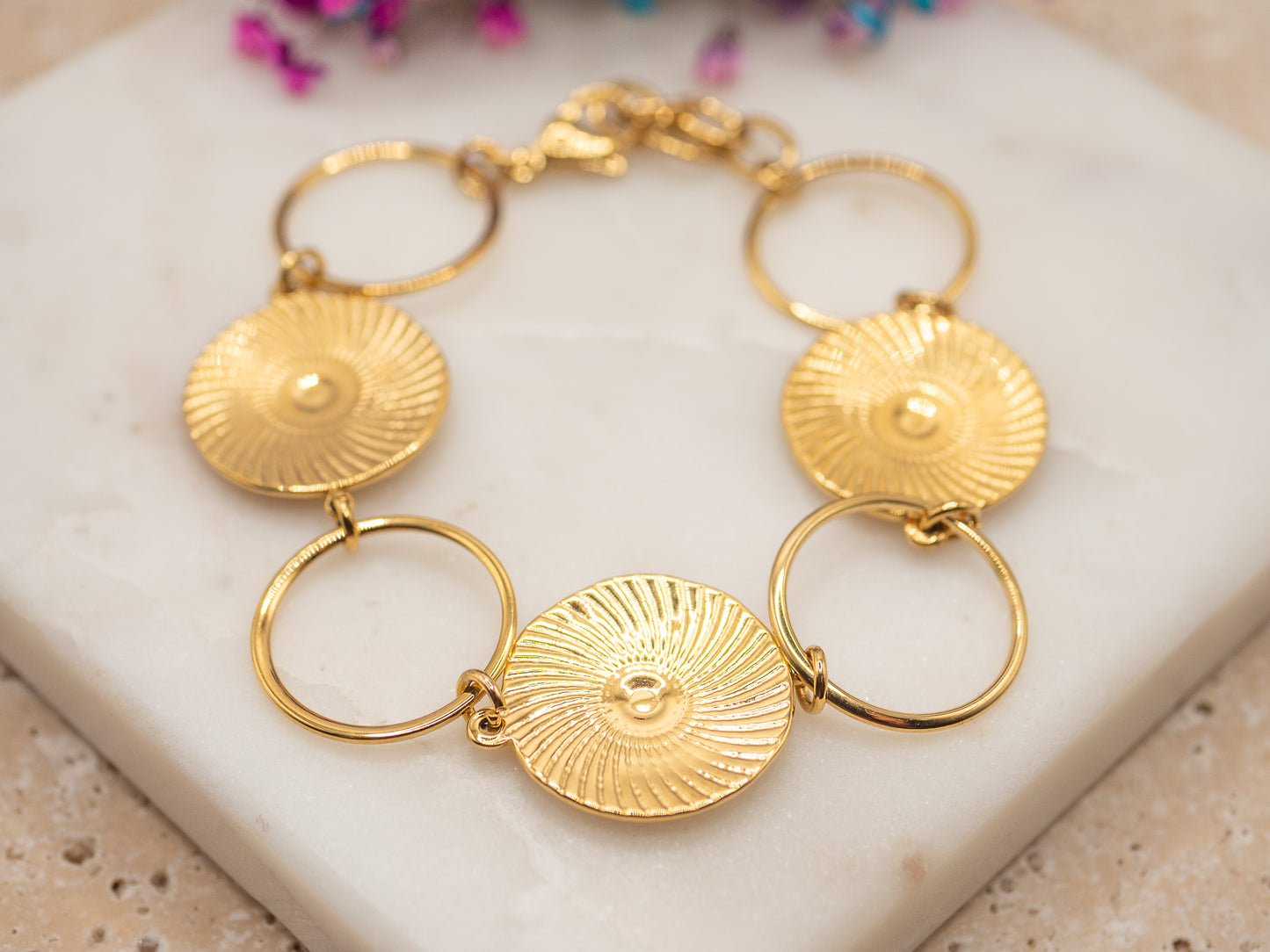 Bracelet Pièce Dorée