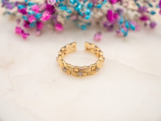 Bague Bambou Doré