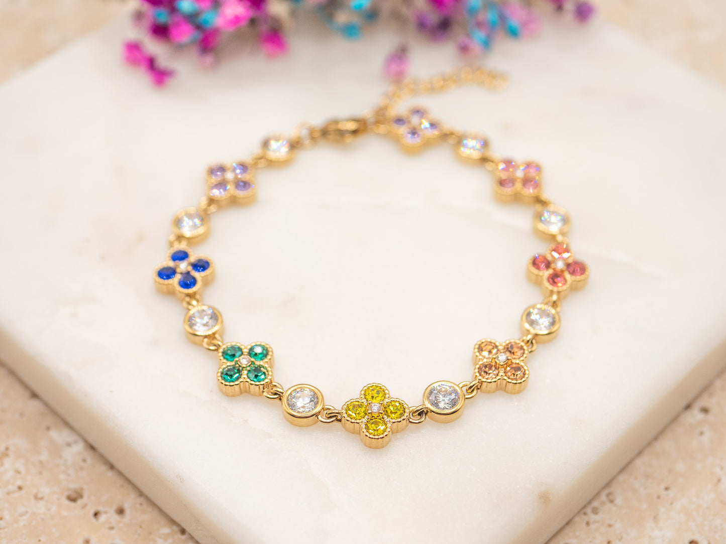 Bracelet Fleurs Sorbet