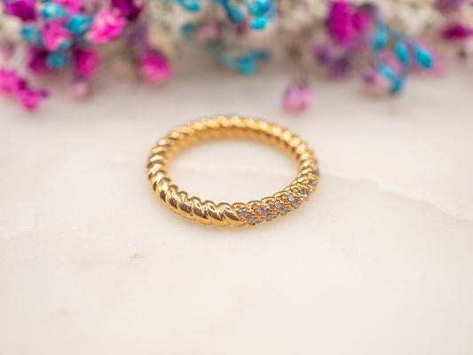 Bague Torsade Solaire