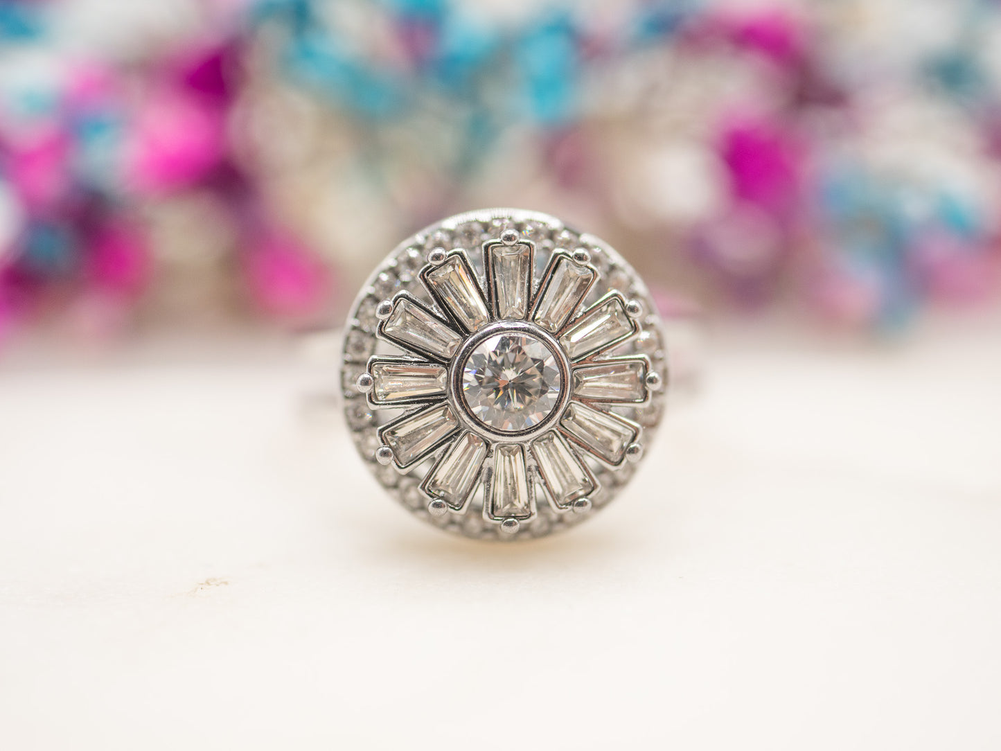 Bague ajustable Feu d’Argent
