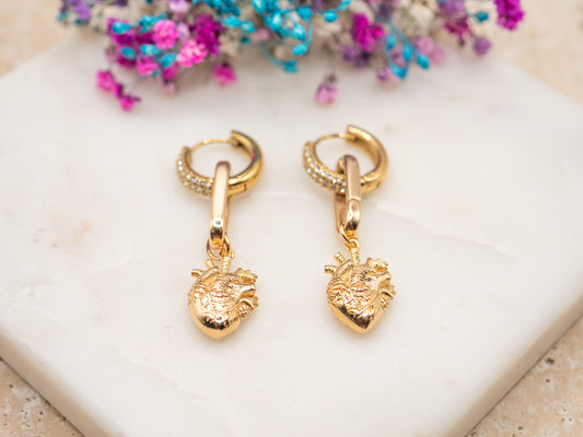 Boucles d'oreilles Cœur Sacré