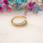 Bague ajustable Serpent Émeraude