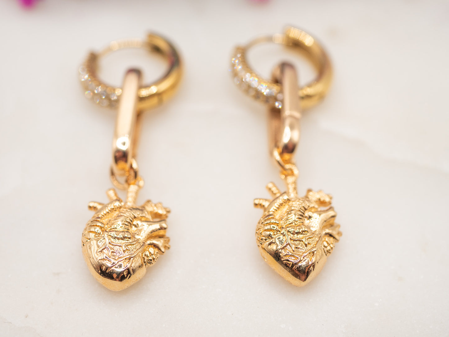 Boucles d'oreilles Cœur Sacré