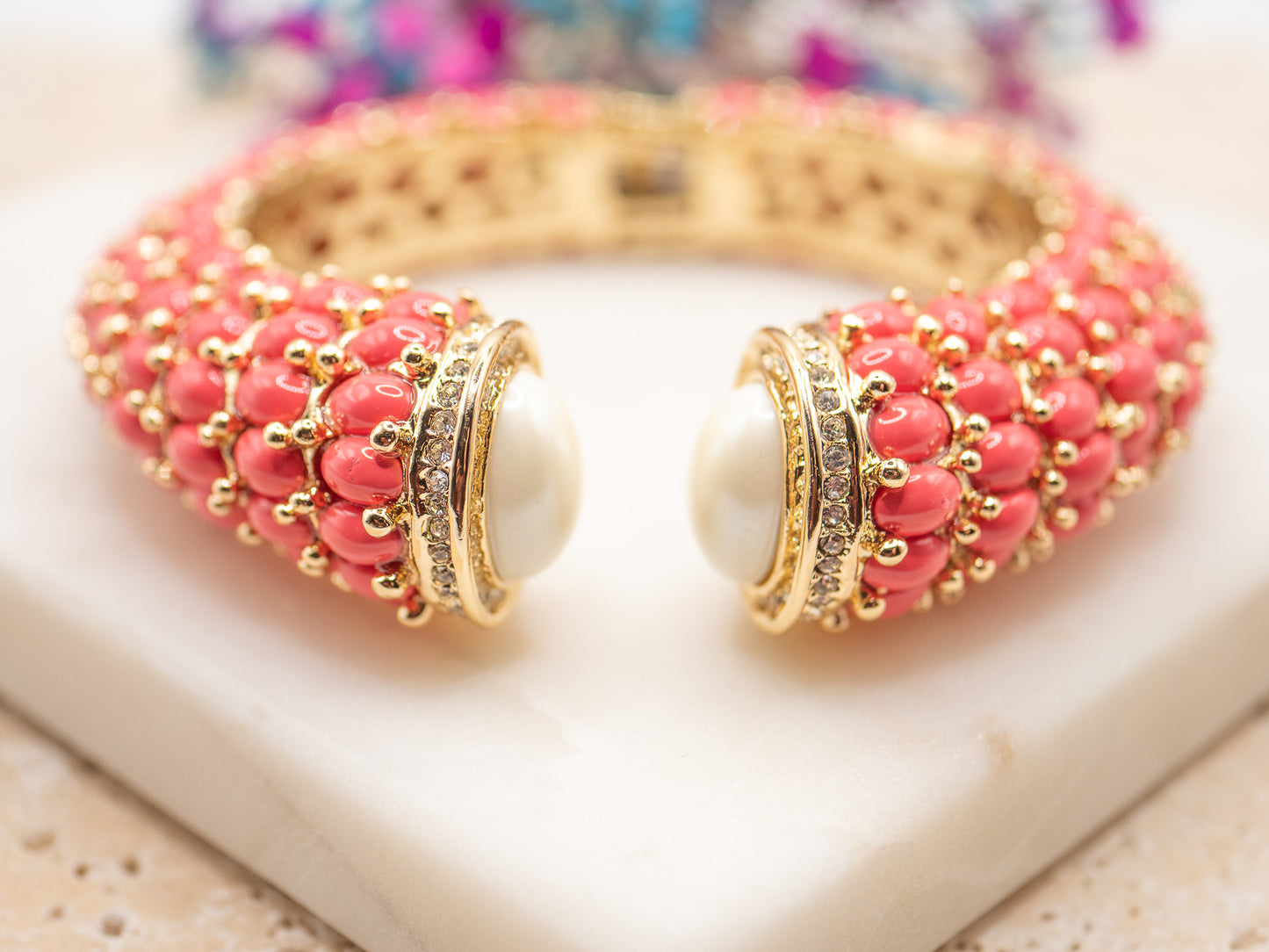 Bracelet Corail Perlé