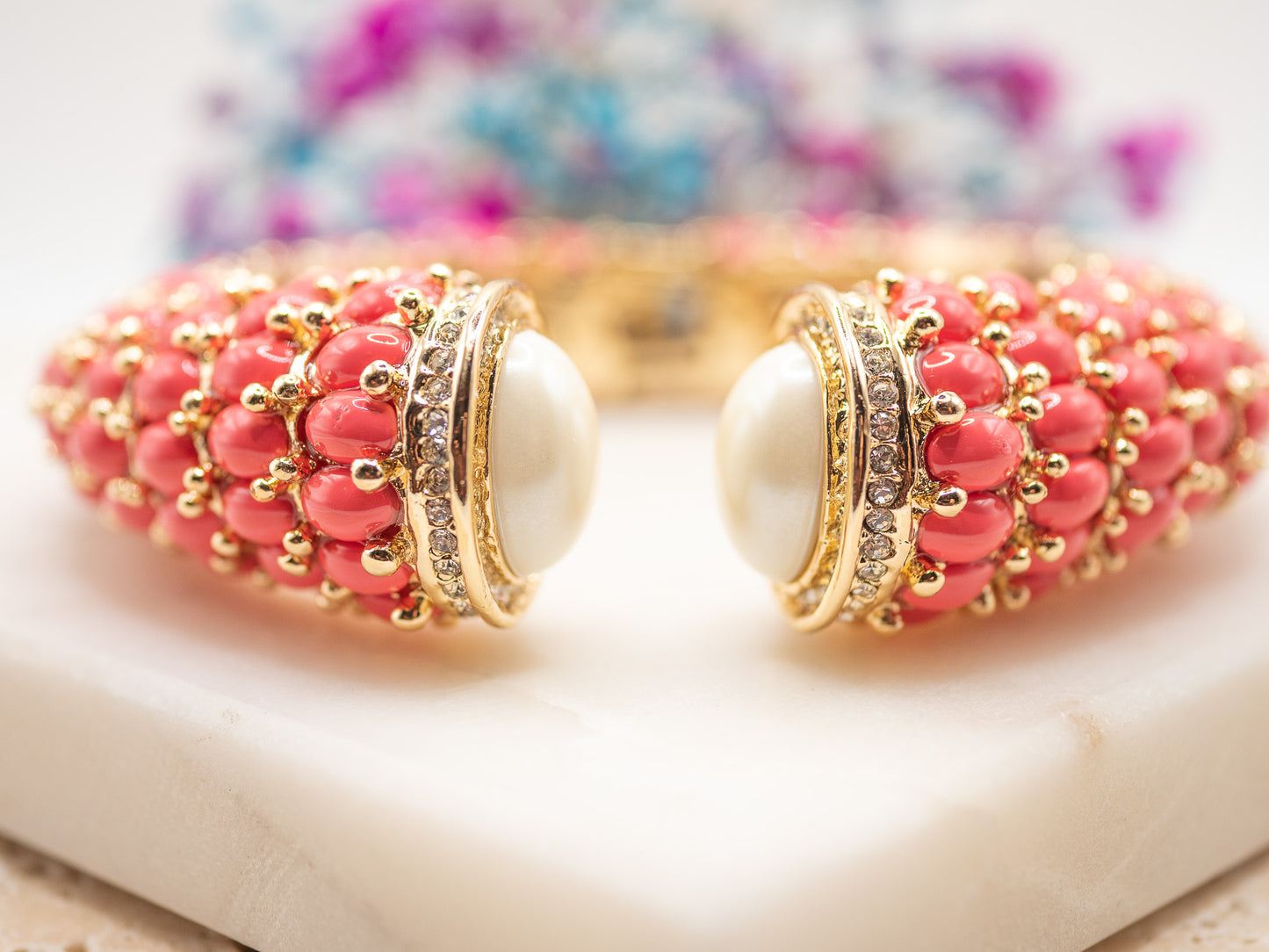 Bracelet Corail Perlé