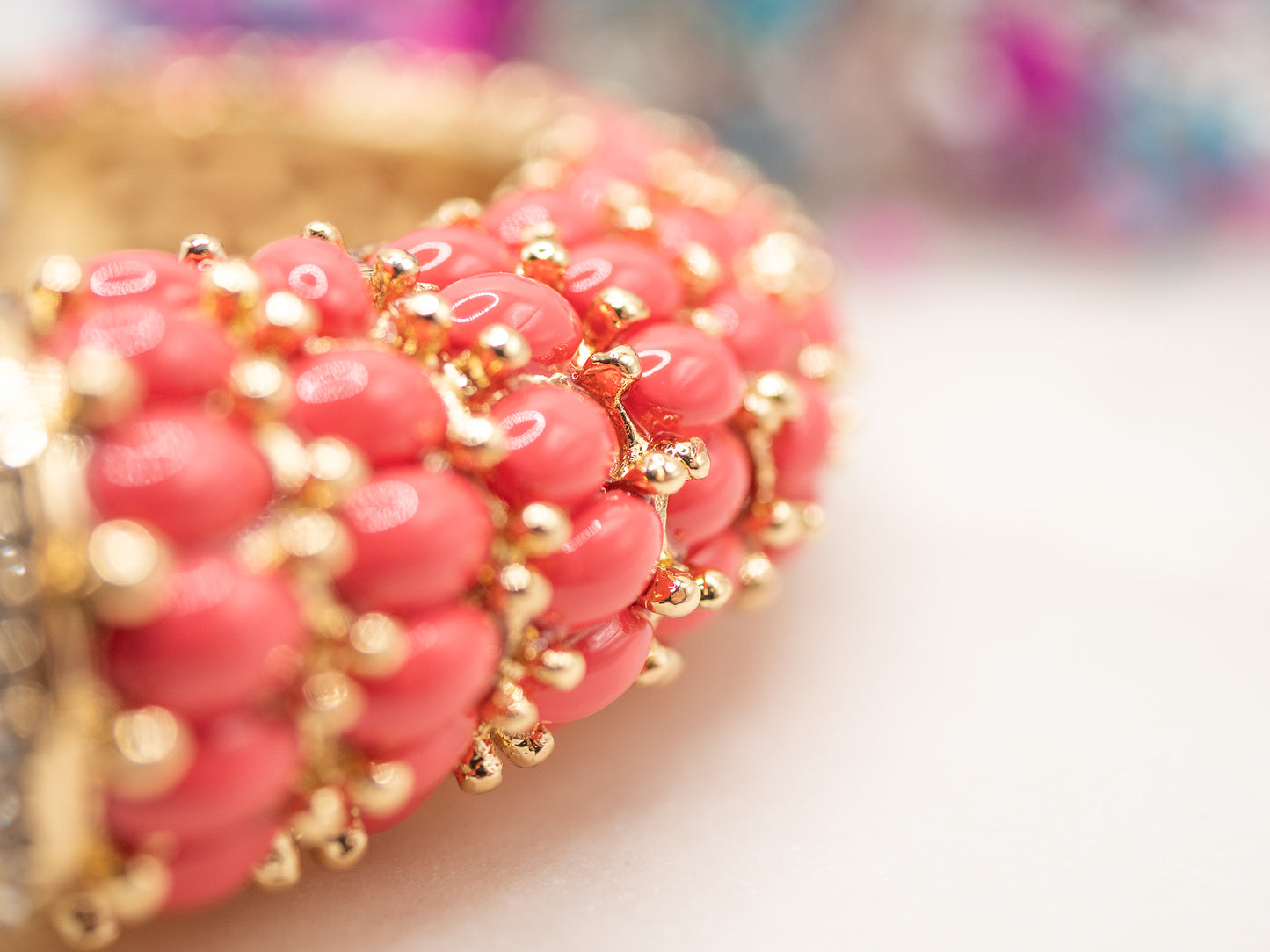 Bracelet Corail Perlé