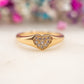Bague Cœur Pailleté