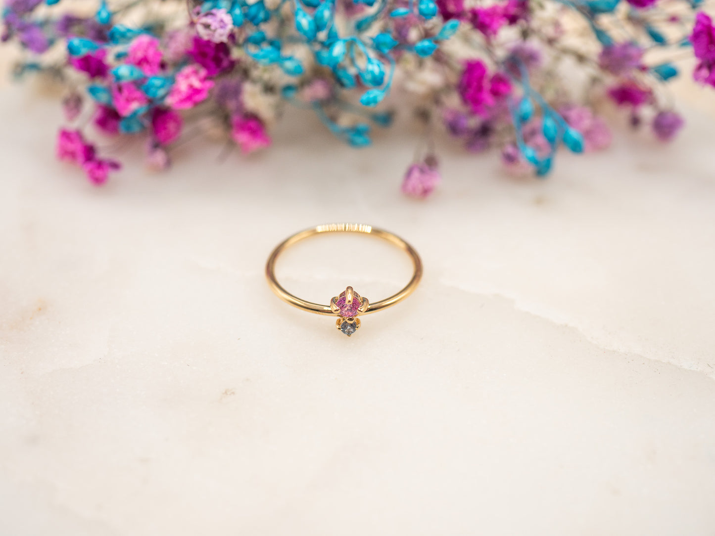 Bague Fleur Fuchsia