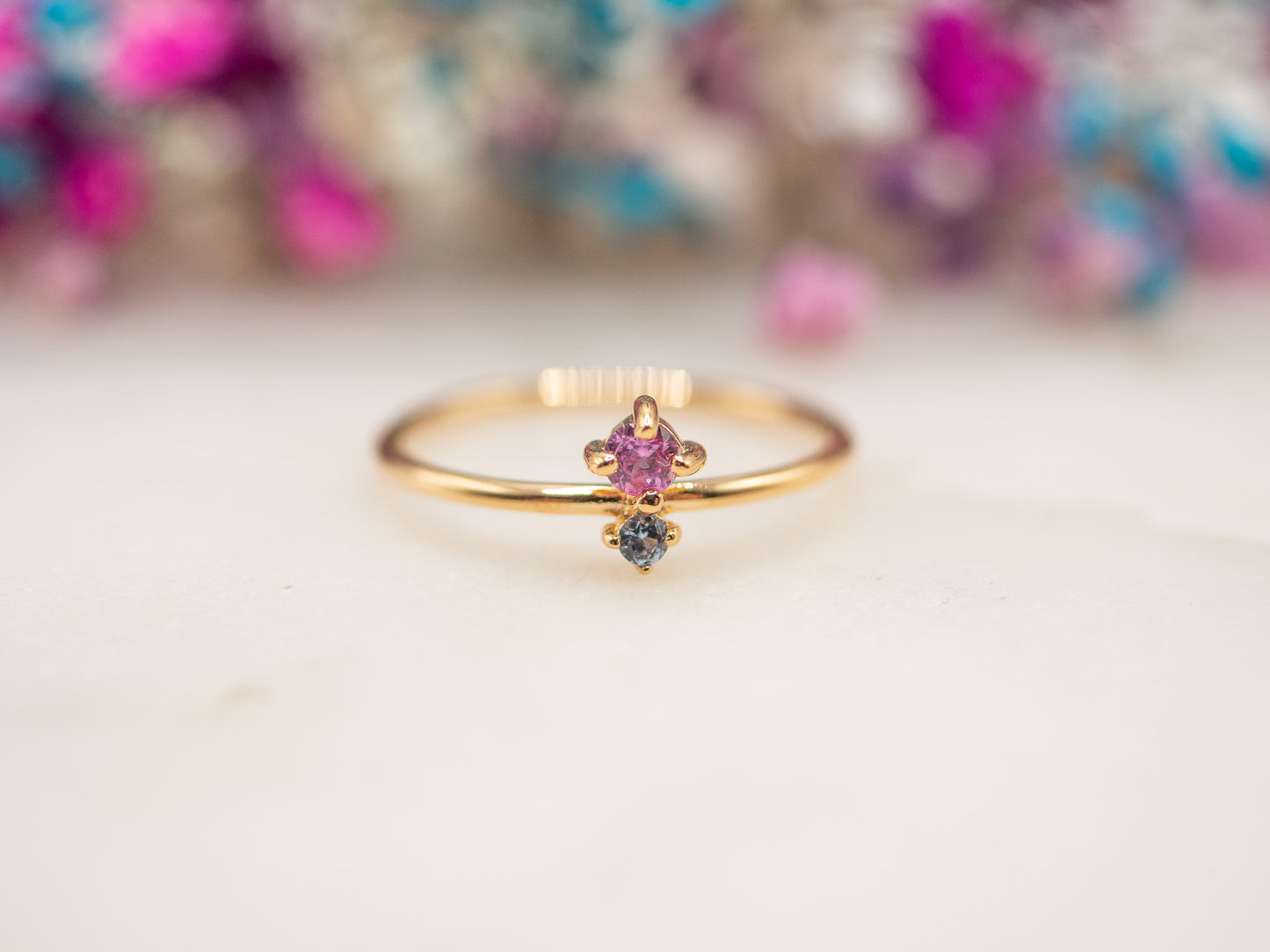 Bague Fleur Fuchsia