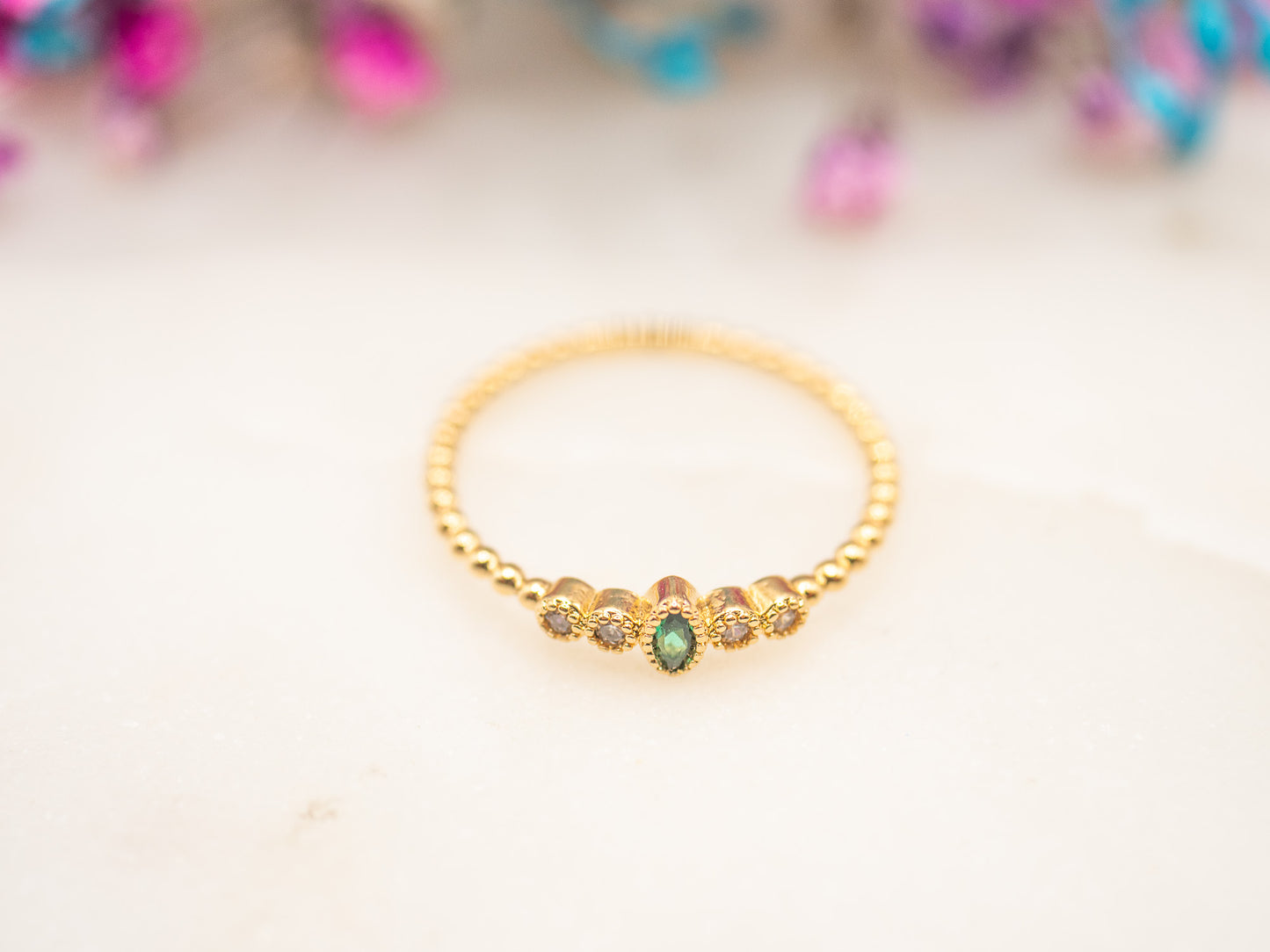 Bague Olive Lagune