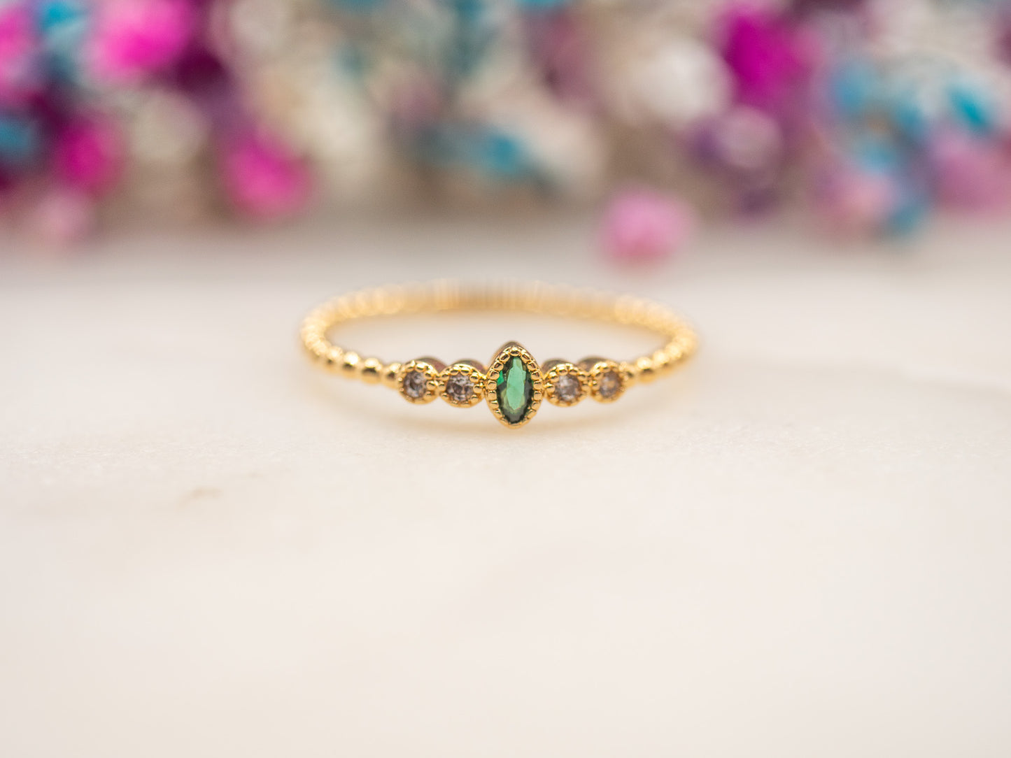 Bague Olive Lagune