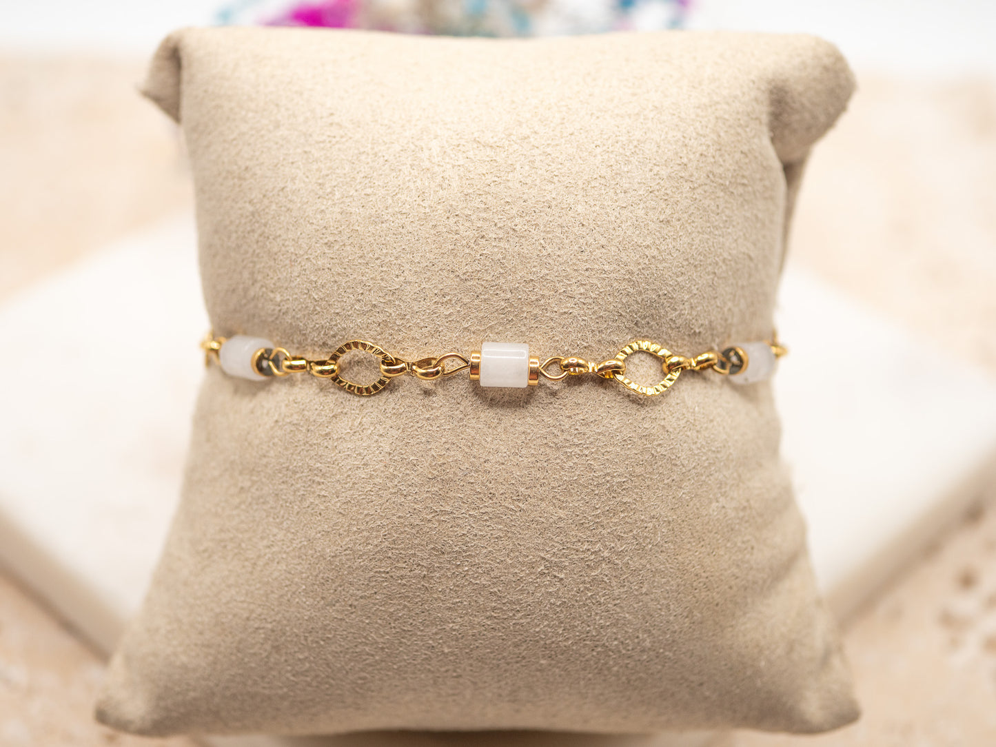 Bracelet Galets Ivoire