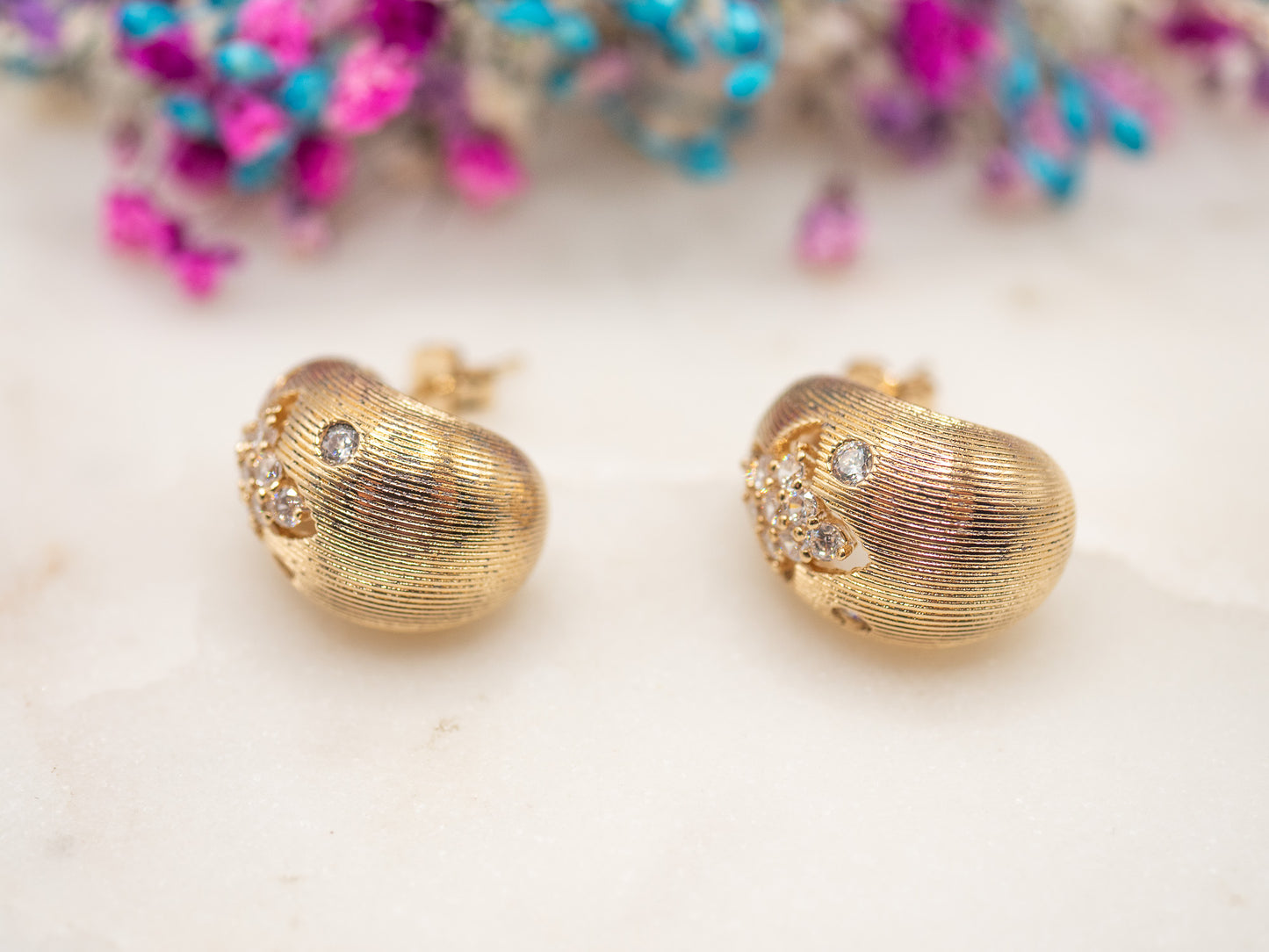 Boucles d'oreilles Coquille Solaire