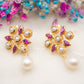 Boucles d'oreilles Bouquet Fuchsia