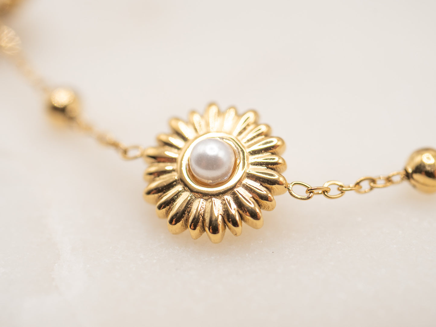 Bracelet Marguerite Ivoire