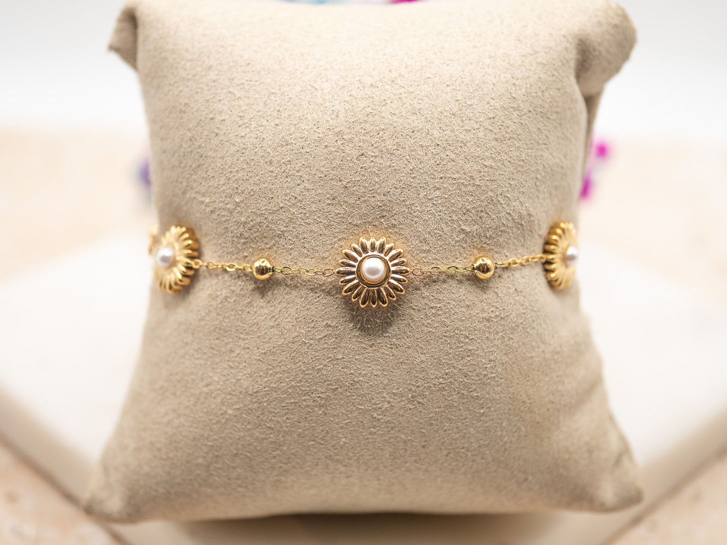 Bracelet Marguerite Ivoire