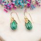 Boucles d'oreilles Olive Émeraude