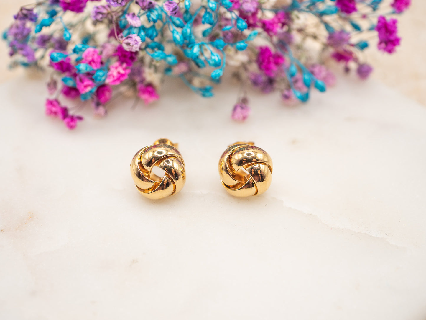 Boucles d'oreilles Nœud Soleil