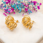 Boucles d'oreilles Spirale Dorée