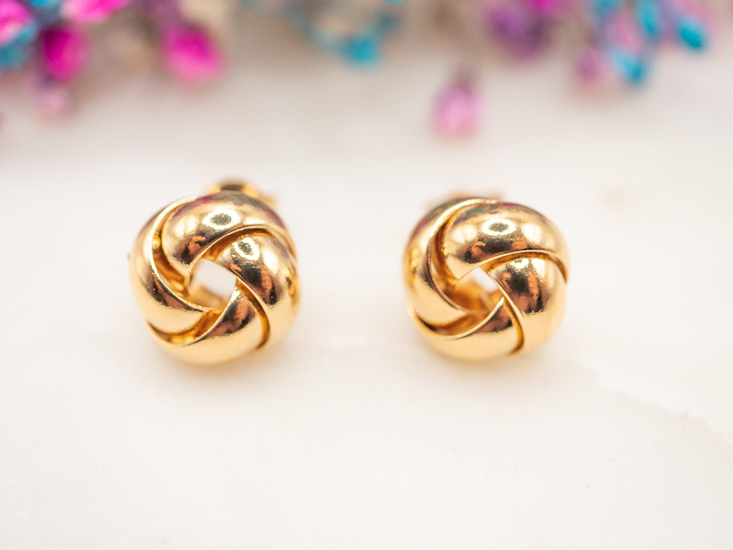 Boucles d'oreilles Nœud Soleil