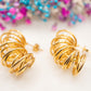 Boucles d'oreilles Spirale Dorée