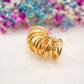 Boucles d'oreilles Spirale Dorée