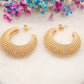 Boucles d'oreilles Demi-Lune Sablée