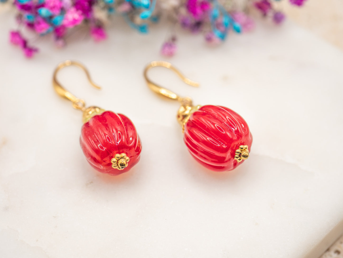 Boucles d'oreilles Cerise Sunset