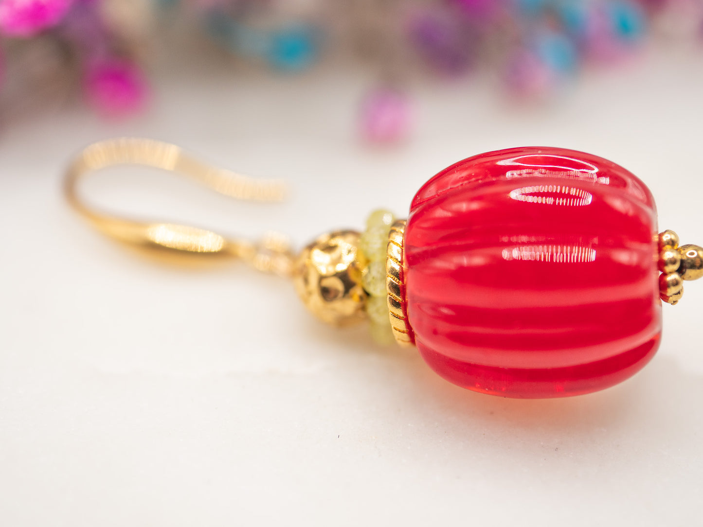 Boucles d'oreilles Cerise Sunset