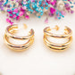 Boucles d'oreilles Triple Éclisse
