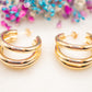 Boucles d'oreilles Triple Éclisse