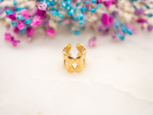 Earcuff Étreinte Dorée