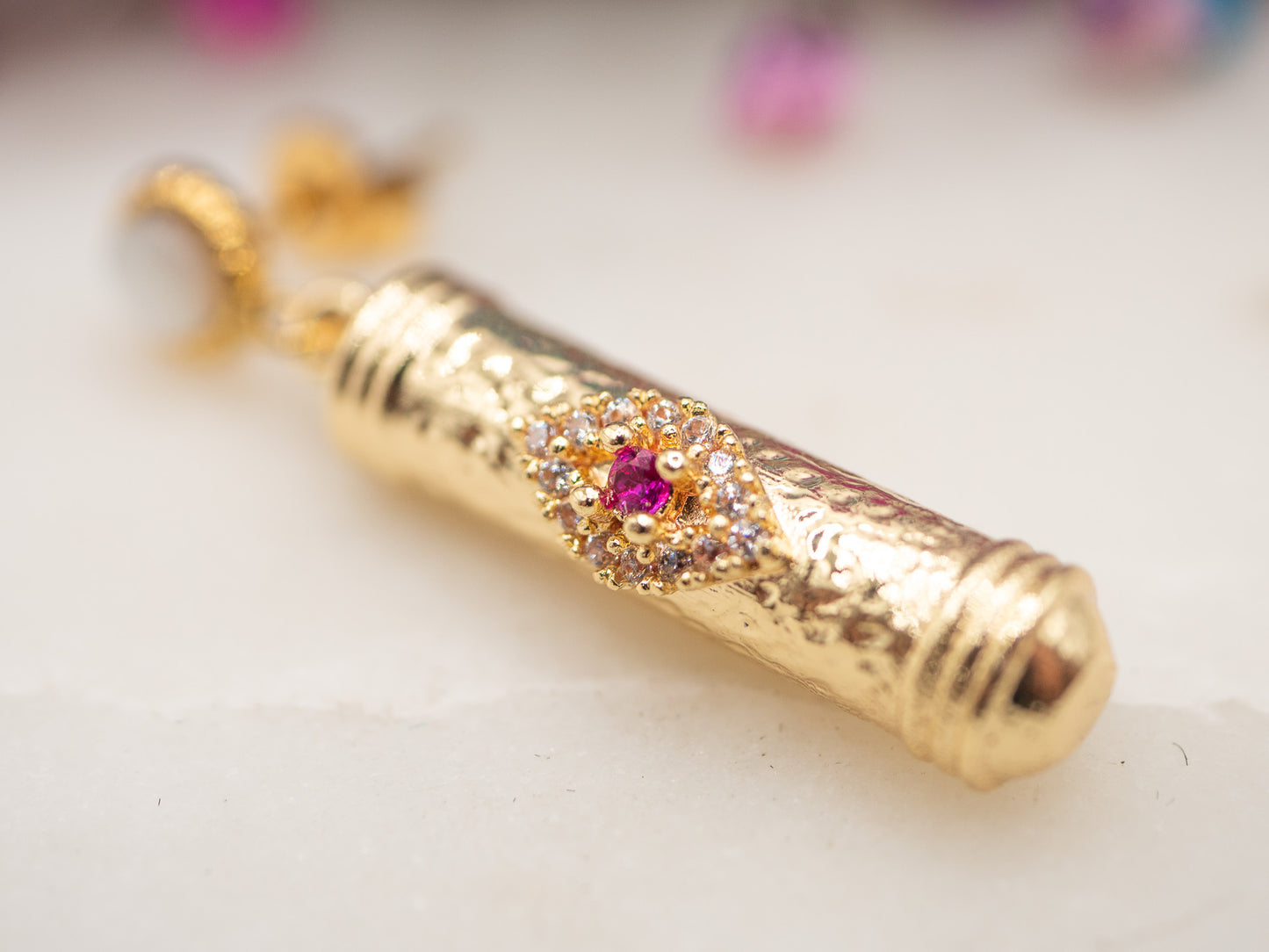 Boucles d'oreilles Tube Soleil