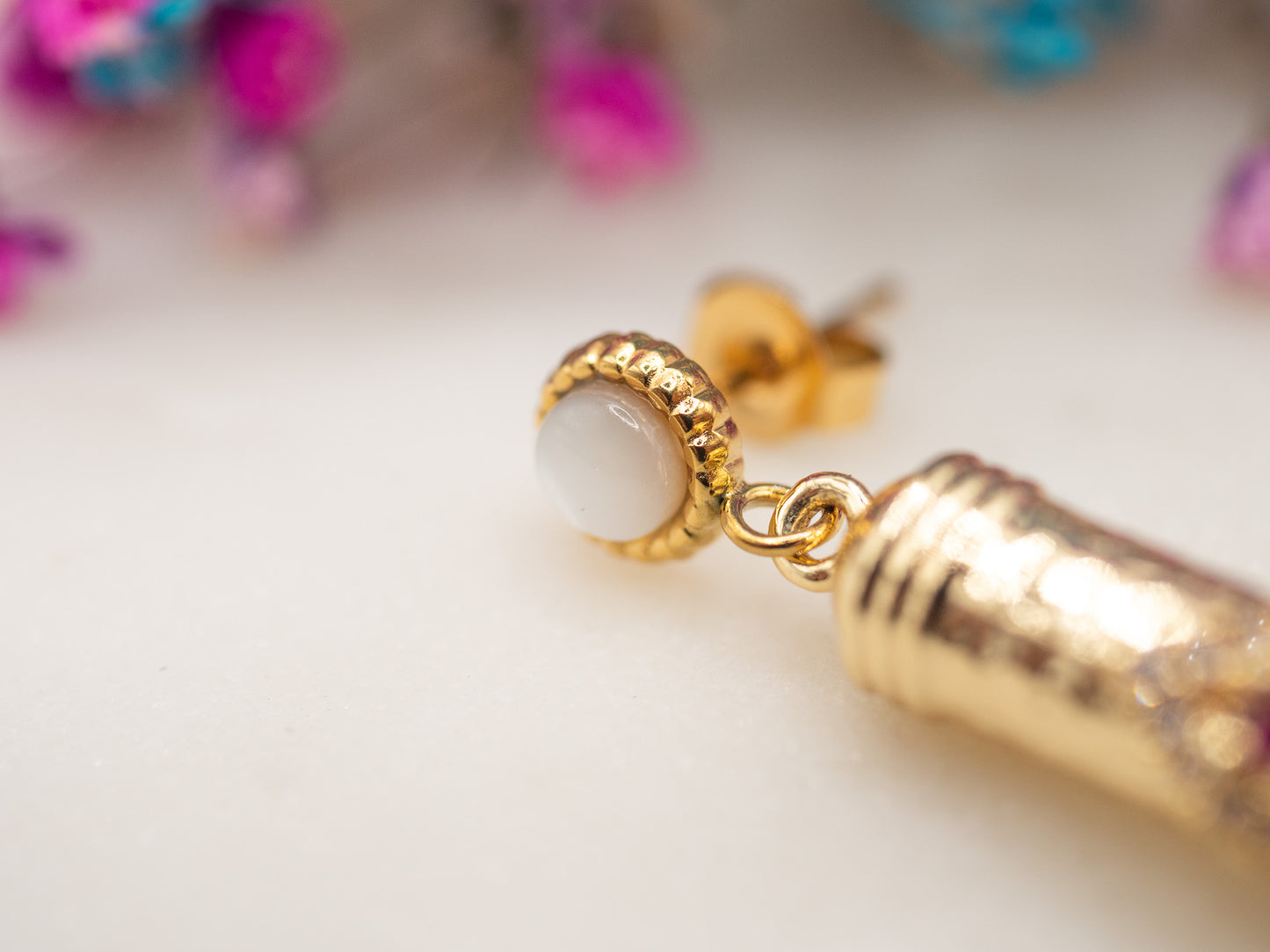 Boucles d'oreilles Tube Soleil