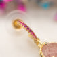 Boucles d'oreilles Rose Salée
