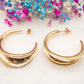 Boucles d'oreilles Arc Doré