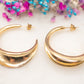 Boucles d'oreilles Arc Doré
