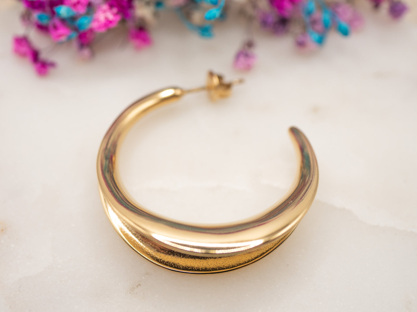 Boucles d'oreilles Arc Doré
