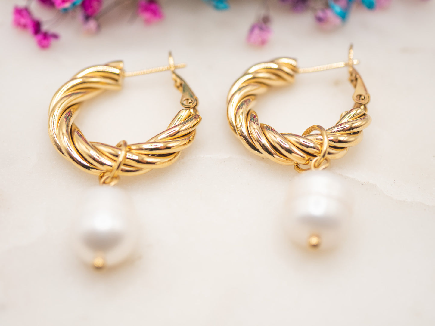 Boucles d'oreilles Perle Calypso