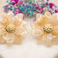 Boucles d'oreilles Dahlia Doré