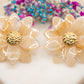 Boucles d'oreilles Dahlia Doré