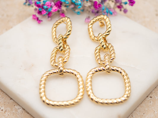 Boucles d'oreilles Corde Solaire