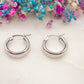 Boucles d'oreilles Anneau Glacé
