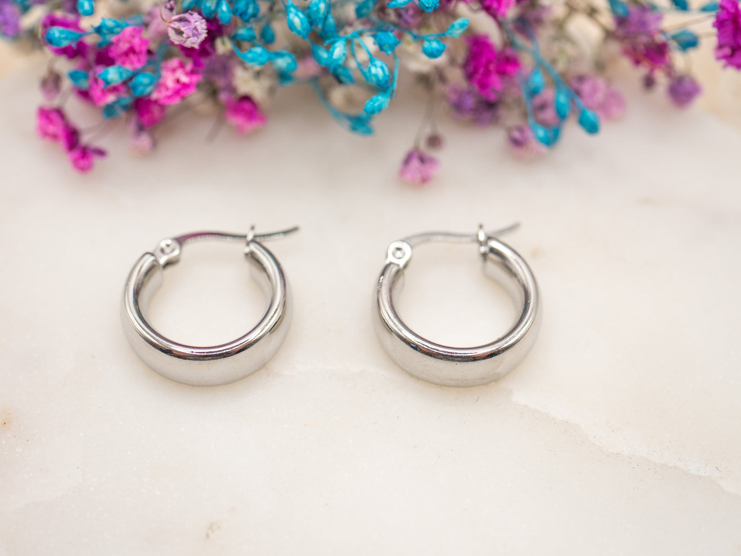 Boucles d'oreilles Anneau Glacé