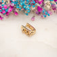 Boucle d'oreille unique Maillon Sunset