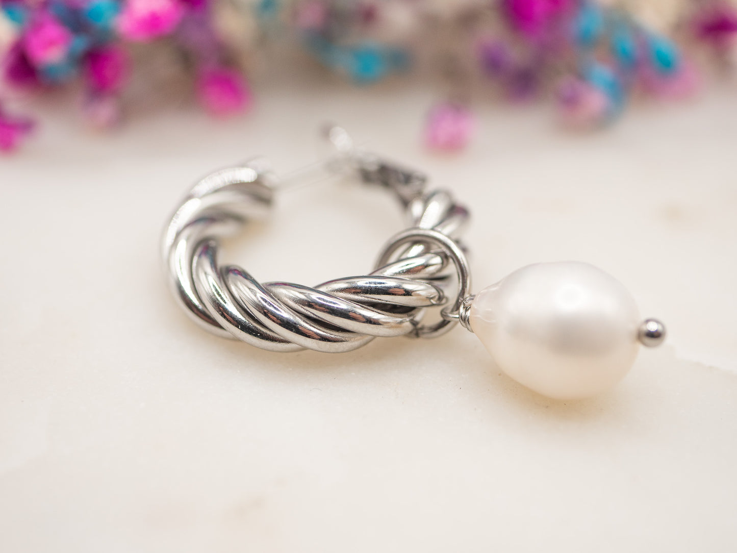 Boucles d'oreilles Torsade Nuit