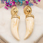 Boucles d'oreilles Croc Sable