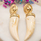 Boucles d'oreilles Croc Sable